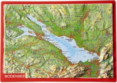 Cartolina in rilievo del Lago di Costanza Cartolina in rilievo del Lago di Costanza