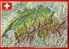 Cartolina Svizzera in rilievo Cartolina Svizzera in rilievo