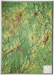 Mappa in rilievo 3D dellAssia piccola Mappa in rilievo 3D dellAssia piccola
