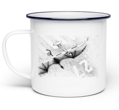 Tazza smaltata drago Tazza smaltata drago