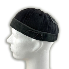 Berretto Docker grigio scuro used look Berretto Docker grigio scuro used look