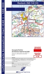 ICAO-Motorflugkarte Rostock 2025 carta ICAO-Motorflugkarte Rostock 2025 carta