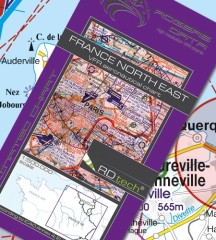 Rogersdata Carta VFR Francia Nord Est 500k 2025 Rogersdata Carta VFR Francia Nord Est 500k 2025