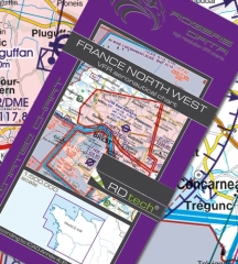 Rogersdata Carta VFR Francia Nord Ovest 500k 2025 Rogersdata Carta VFR Francia Nord Ovest 500k 2025