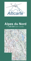 Carta aliante della Francia. Alpi settentrionali 2025 Carta aliante della Francia. Alpi settentrionali 2025