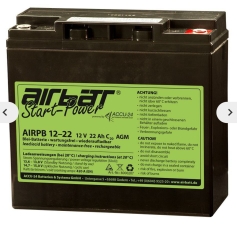Batteria motore Airbatt Standard 12V 22Ah Batteria motore Airbatt Standard 12V 22Ah