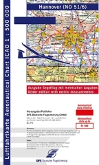 ICAO-Carta di volo a vela Hannover 2026 versione cartacea