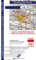 ICAO-Karte Norimberga 2025 con rotte notturne a basso costo