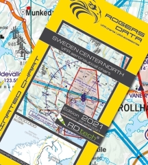 Rogersdata VFR Mappa Svezia Centro Nord 500k 2025