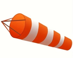 Mini windsock arancione bianco libero 100