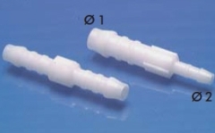 Connettore in plastica per tubo strumento diritto f. 4mm S Connettore in plastica per tubo strumento diritto f. 4mm S