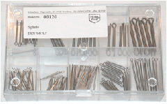 Assortimento di perni di sicurezza 140 pezzi Acciaio inox Assortimento di perni di sicurezza 140 pezzi Acciaio inox