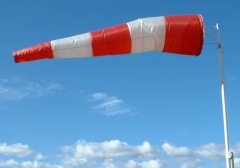 Telo per il vento 100cm rosso-bianco Telo per il vento 100cm rosso-bianco